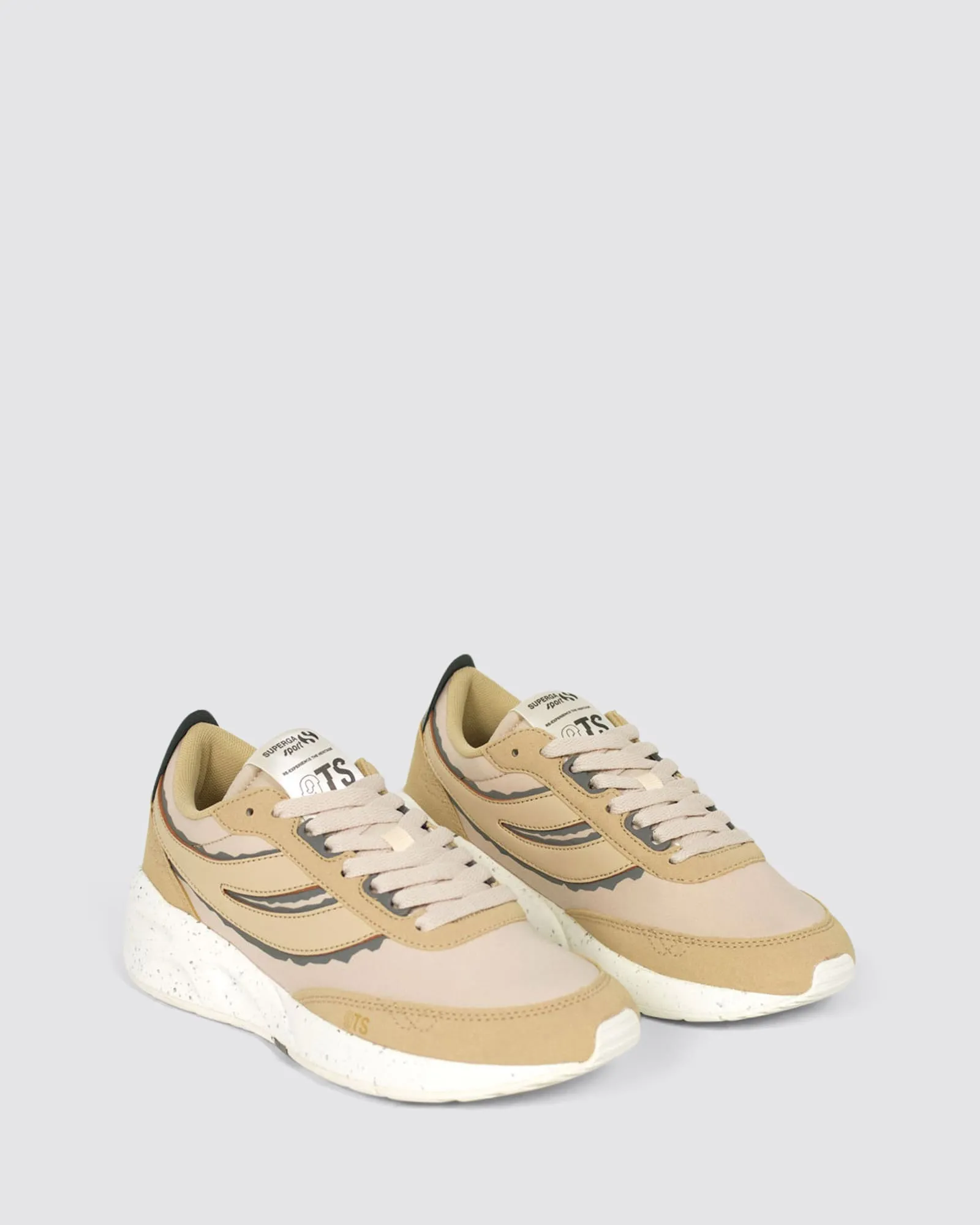 4089 TRAINING SNEAKERS 9TS SLIM CANVAS RIPPED BEIGE/GREY