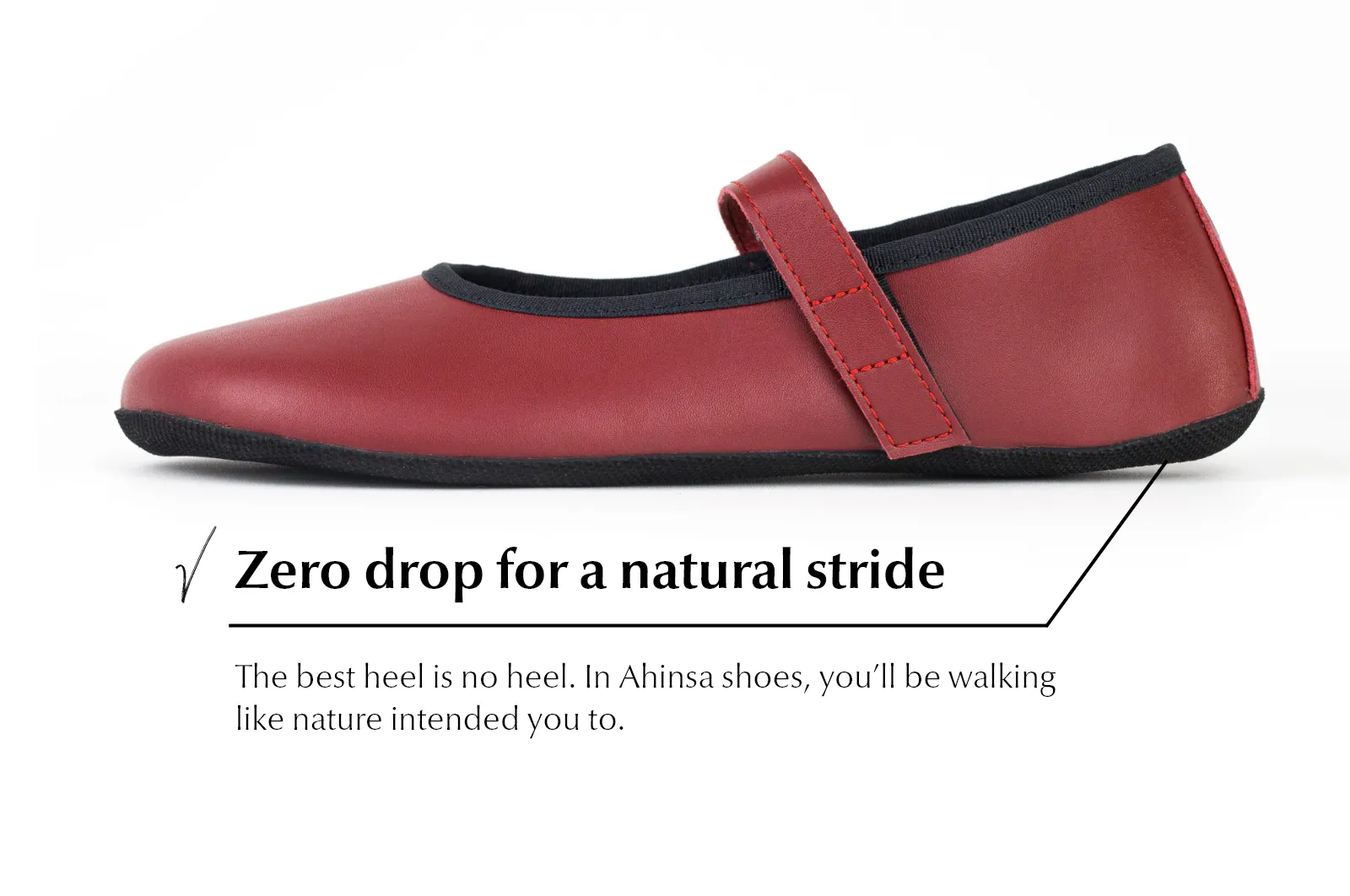 Ananda Barefoot Dress shoes - Burgundy