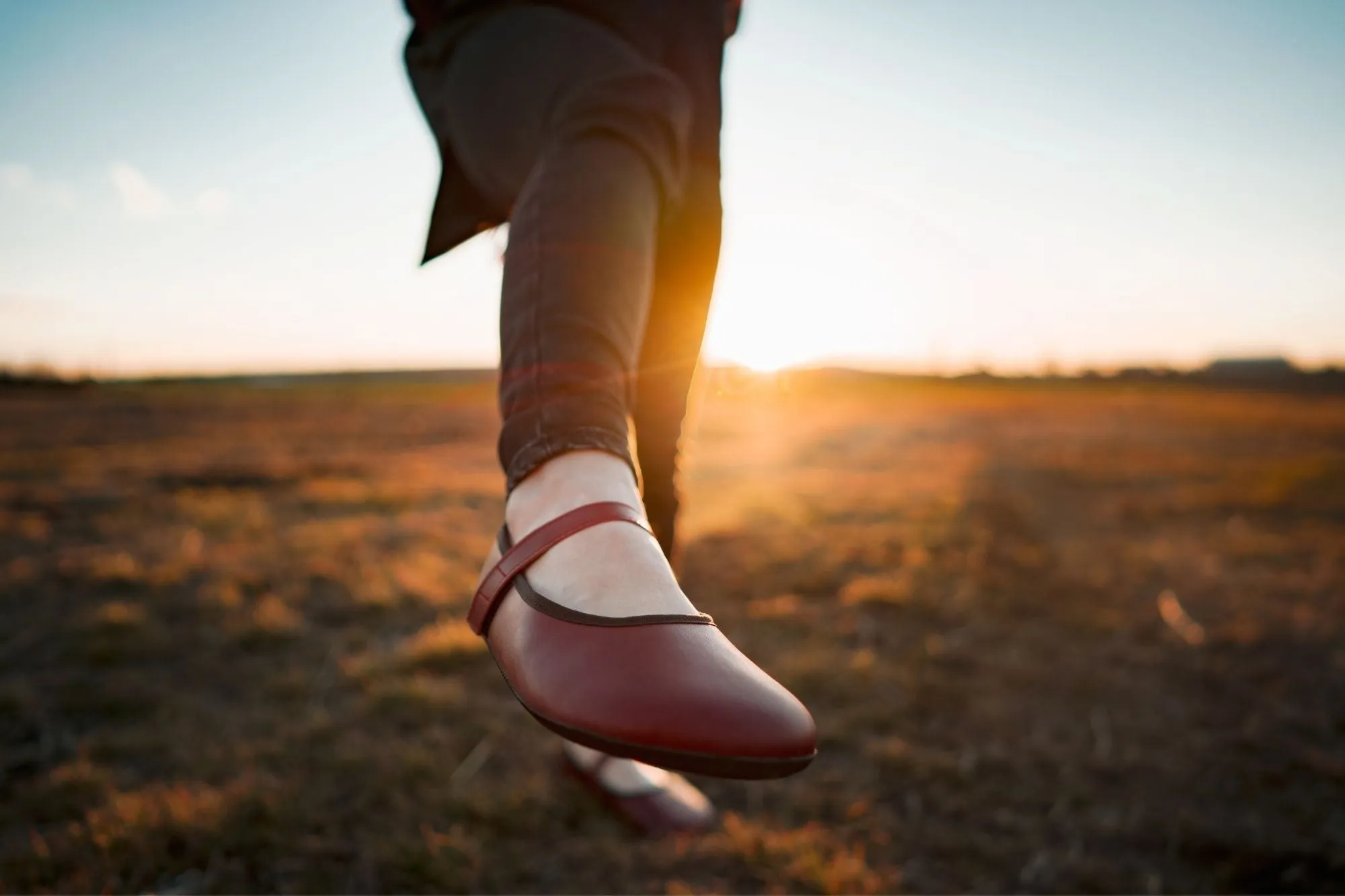 Ananda Barefoot Dress shoes - Burgundy