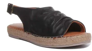 Annabelle Back Strap Sandal In Black