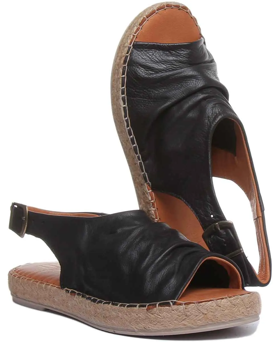 Annabelle Back Strap Sandal In Black