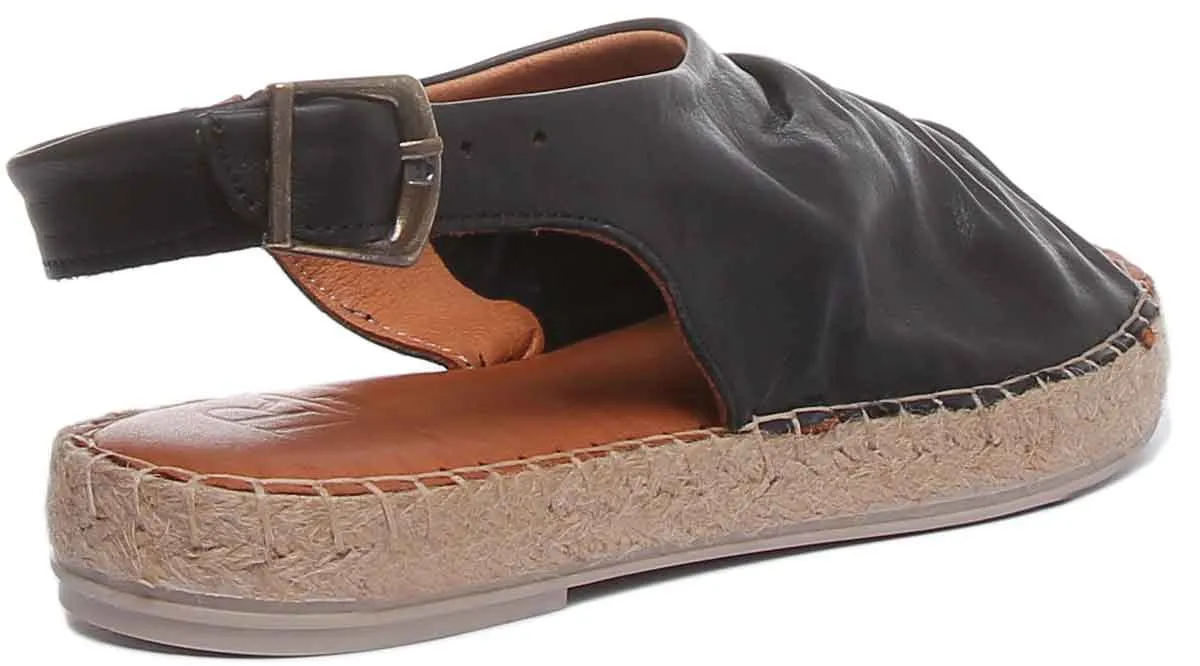 Annabelle Back Strap Sandal In Black
