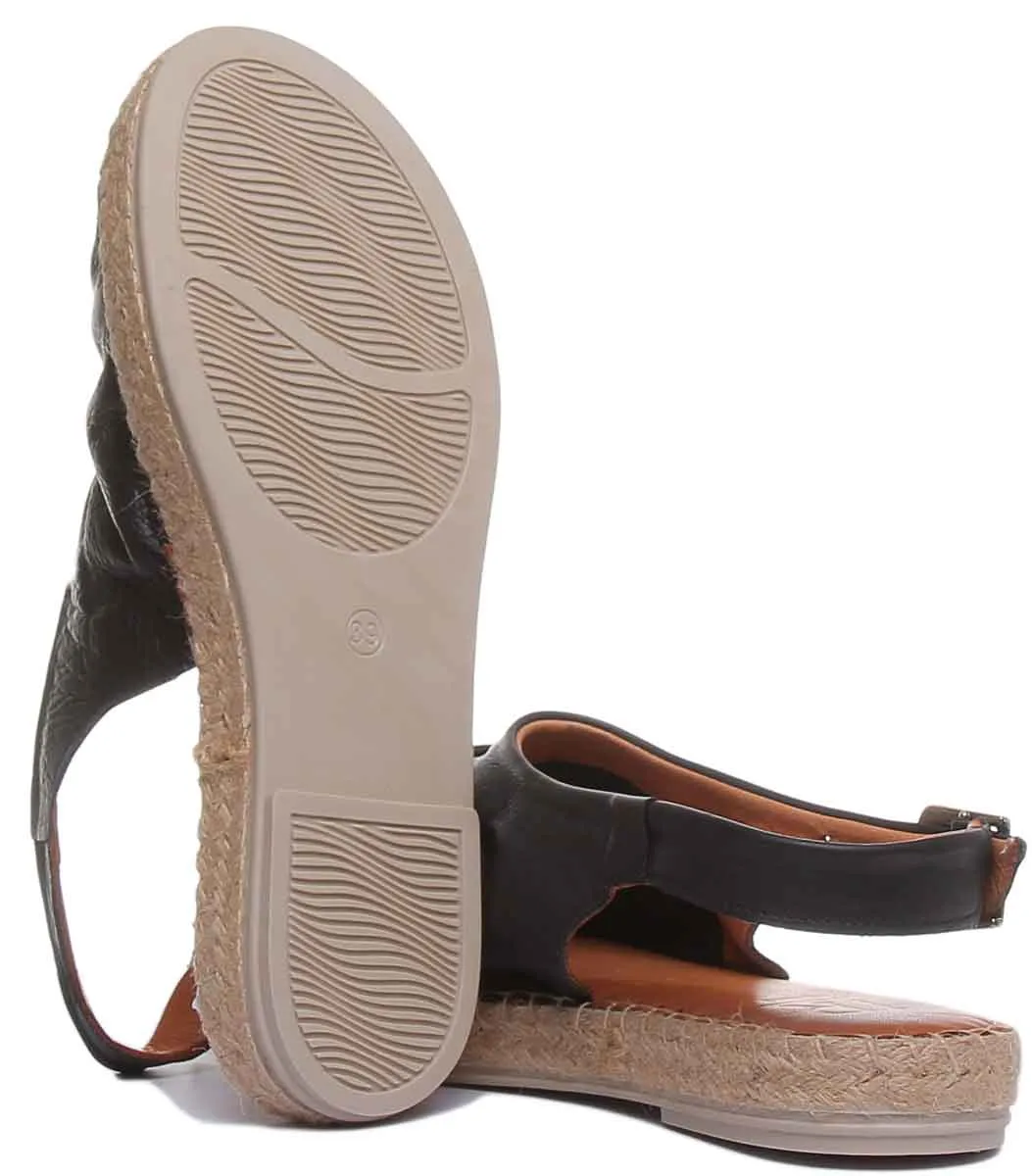 Annabelle Back Strap Sandal In Black