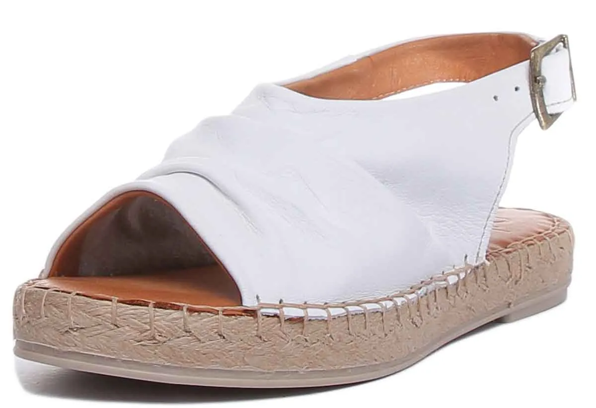Annabelle Back Strap Sandal In White