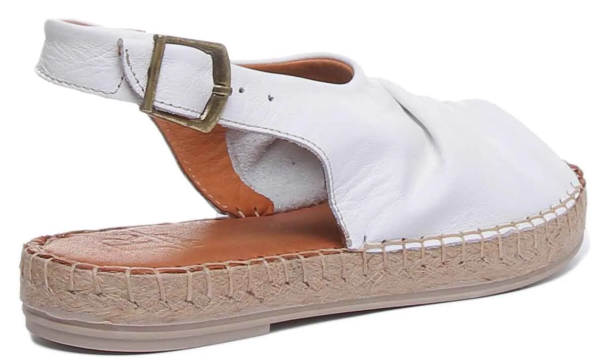 Annabelle Back Strap Sandal In White