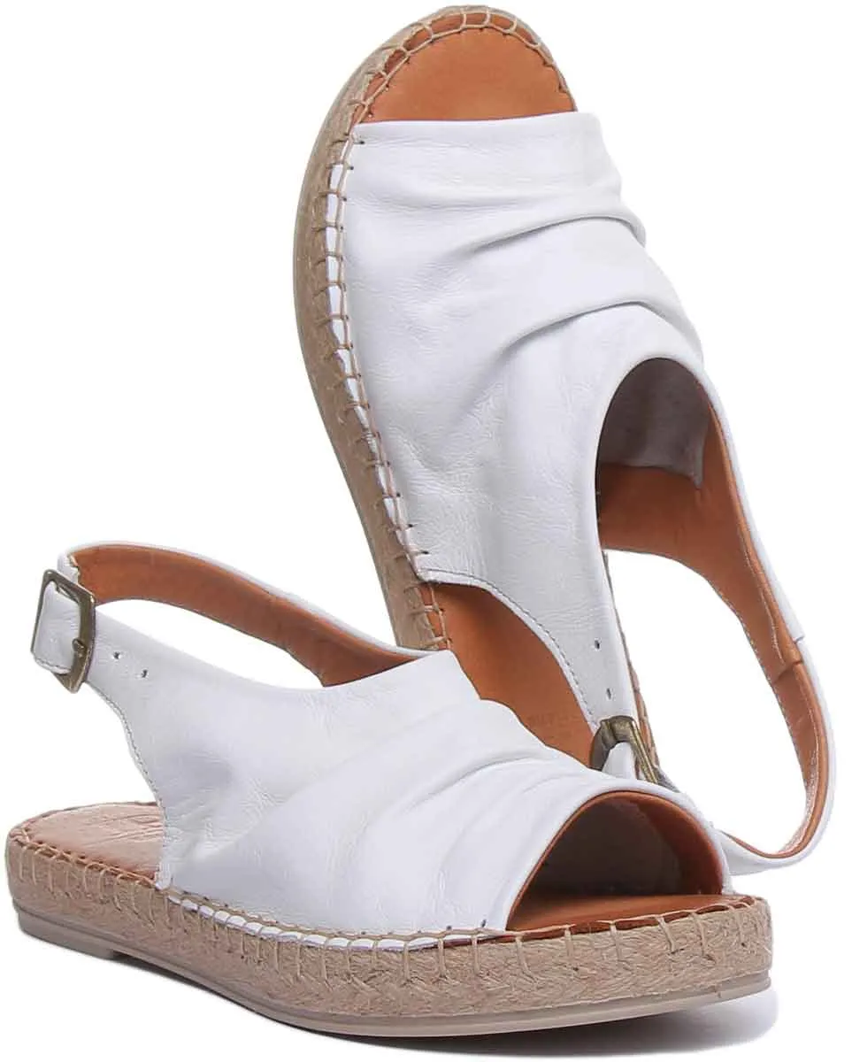 Annabelle Back Strap Sandal In White
