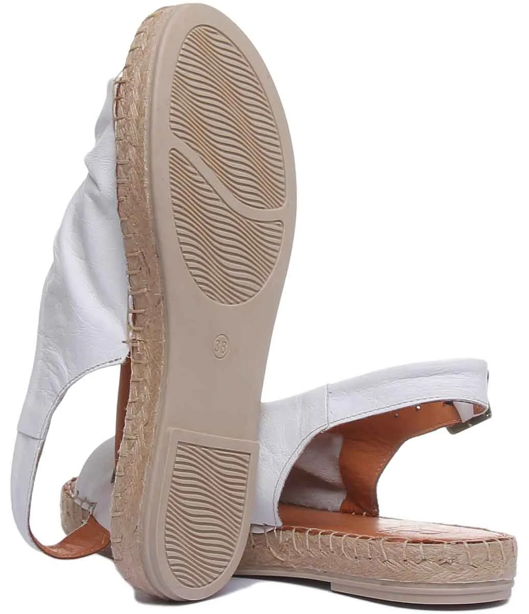 Annabelle Back Strap Sandal In White