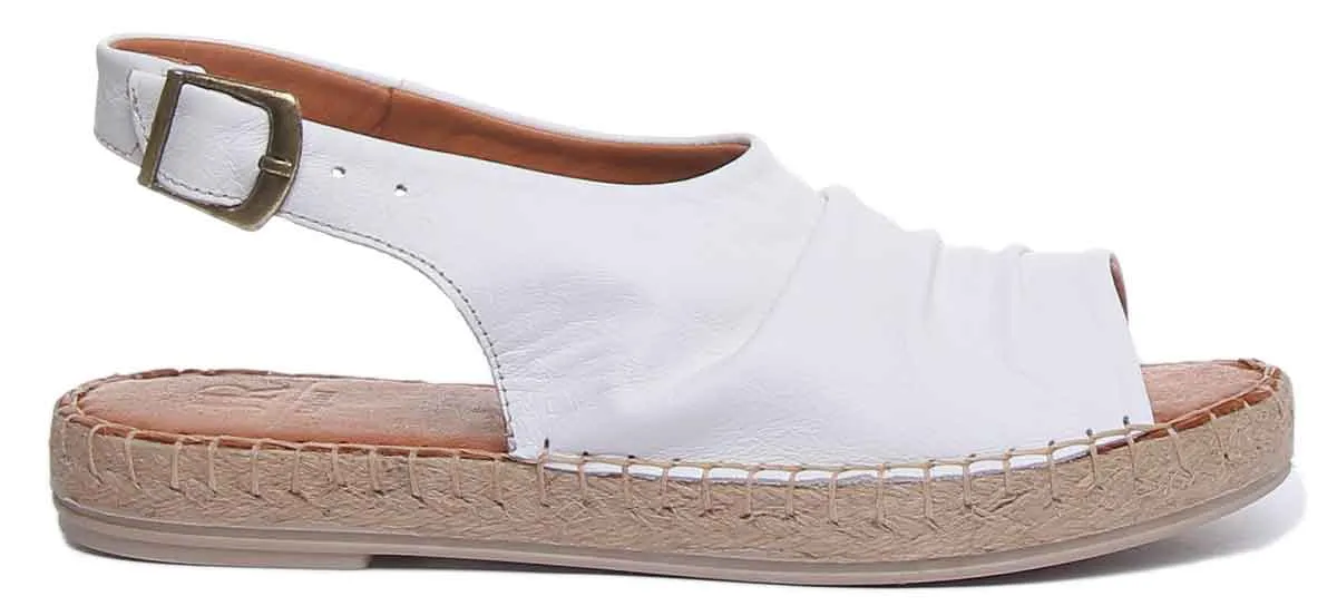 Annabelle Back Strap Sandal In White