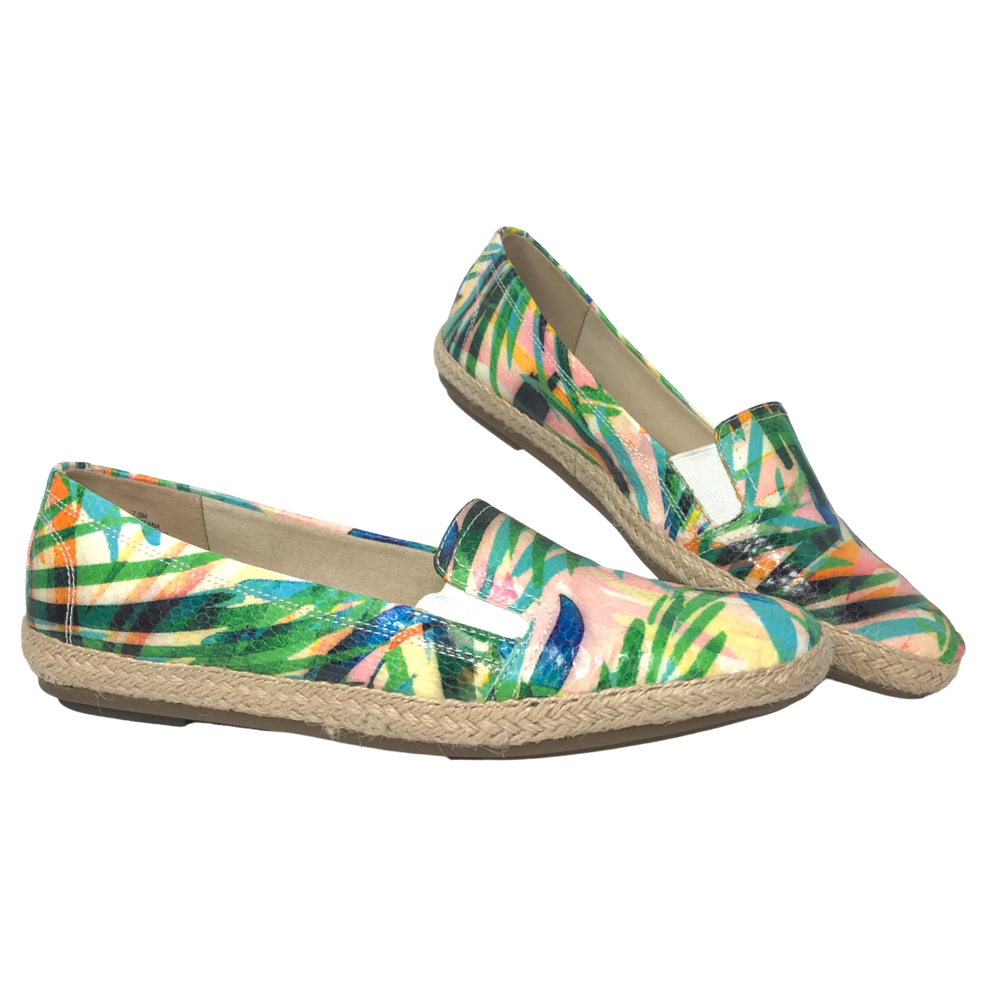 Anne Klein Multicolor Bamboo Stefana Espadrilles - Size 7.5 - Women