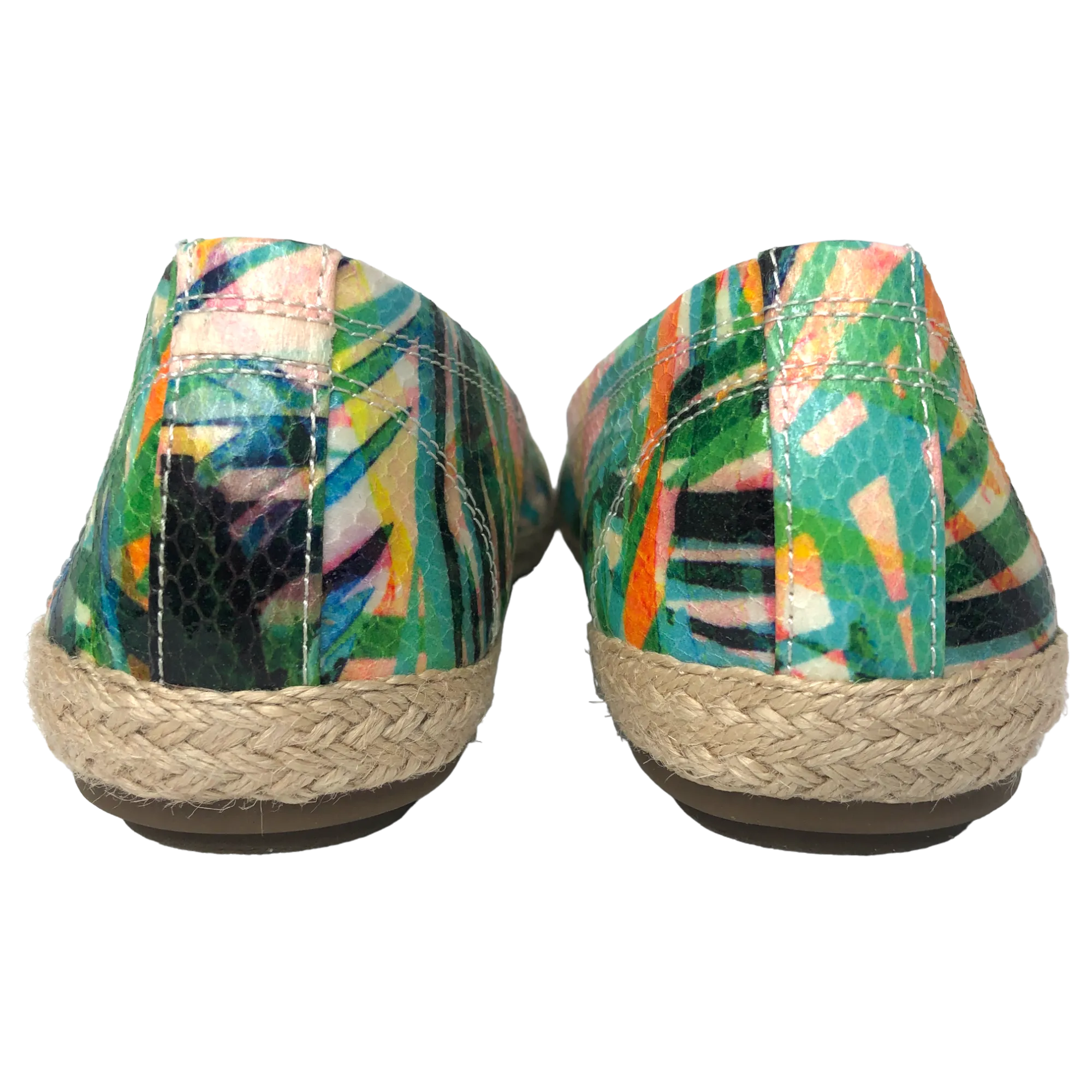 Anne Klein Multicolor Bamboo Stefana Espadrilles - Size 7.5 - Women