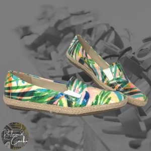 Anne Klein Multicolor Bamboo Stefana Espadrilles - Size 7.5 - Women