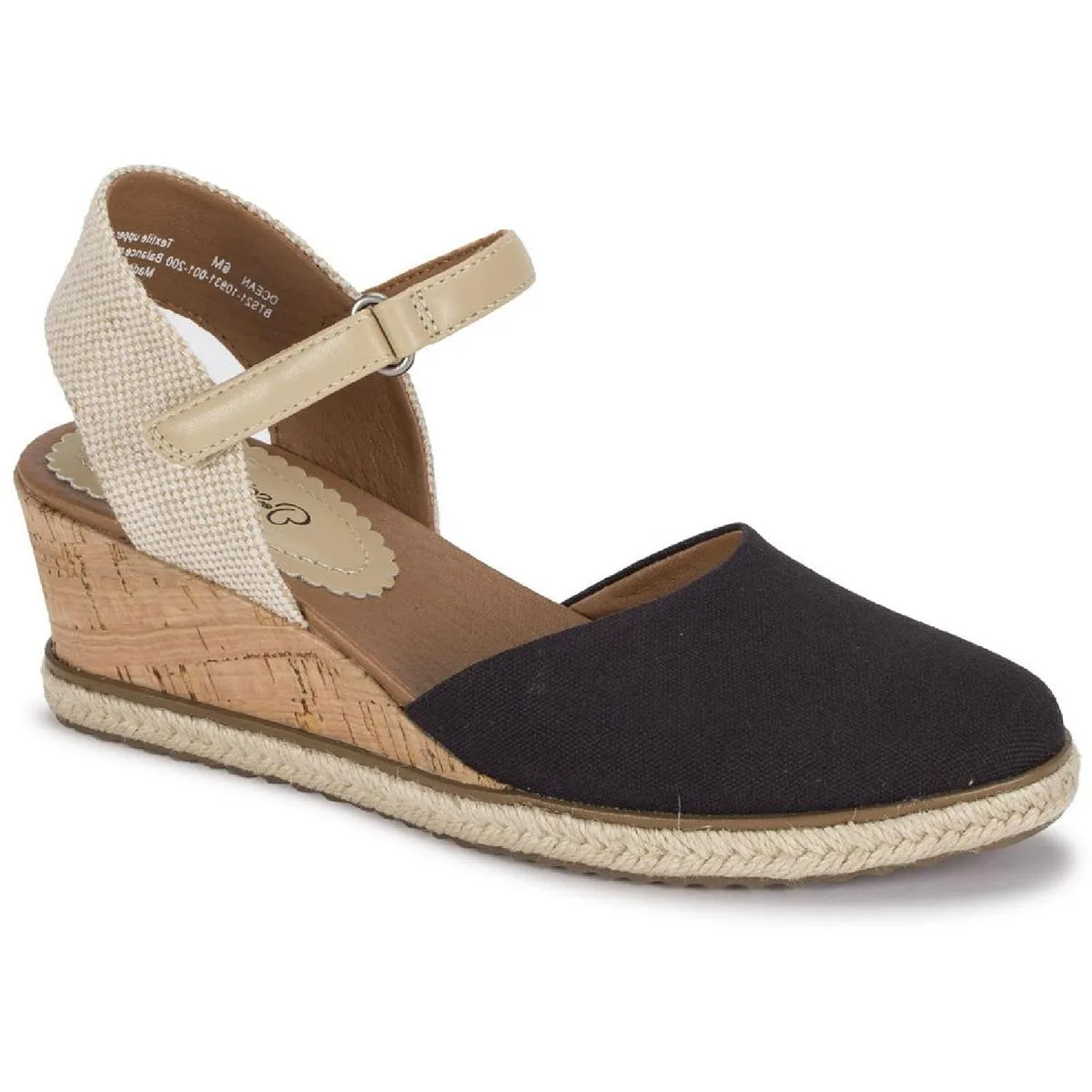 Baretraps Womens Ocean Cork Ankle Strap Espadrilles