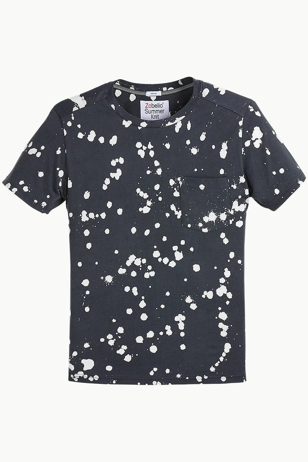 Bleach Effect Paint Splatter Tee