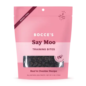 Bocce's Bakery Say Moo Training Bites 6-oz, Dog Treat