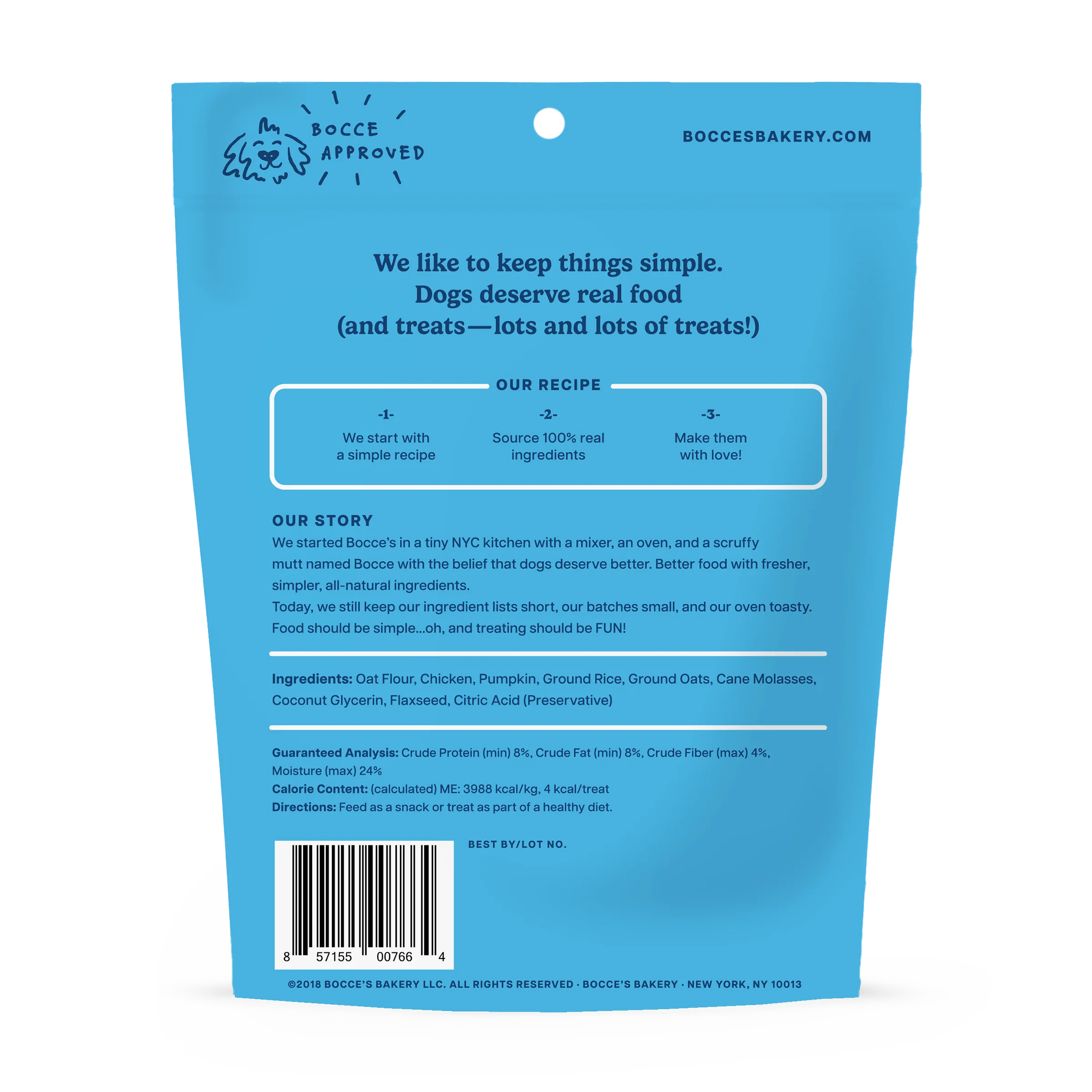 Bocce's Bakery Sunday Roast Training Bites 6-oz, Dog Treat