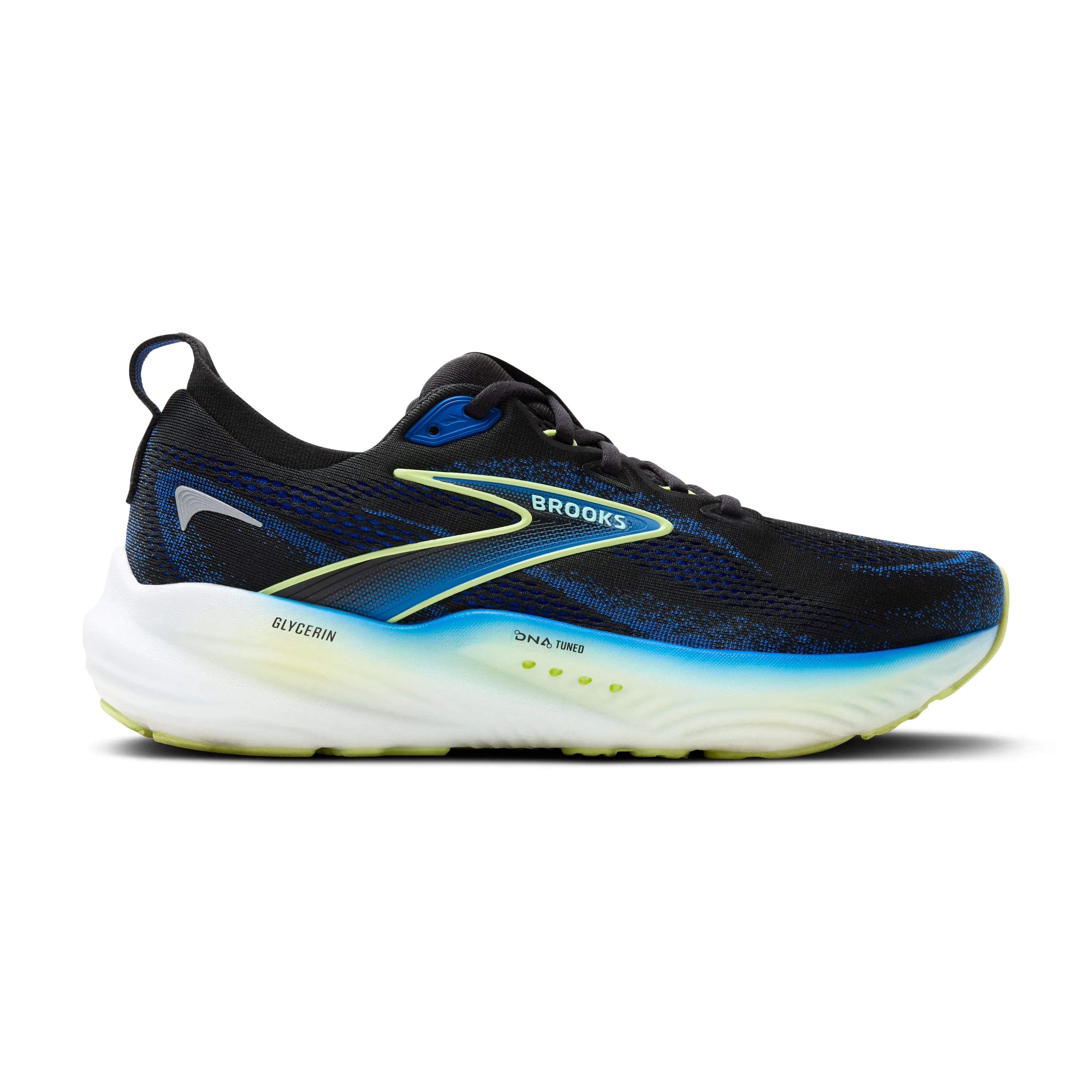 Brooks | Glycerin 22 | Men's | Black/Cobalt/Neo Yellow