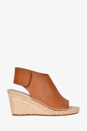 Celine Brown Leather Espadrilles Size 38
