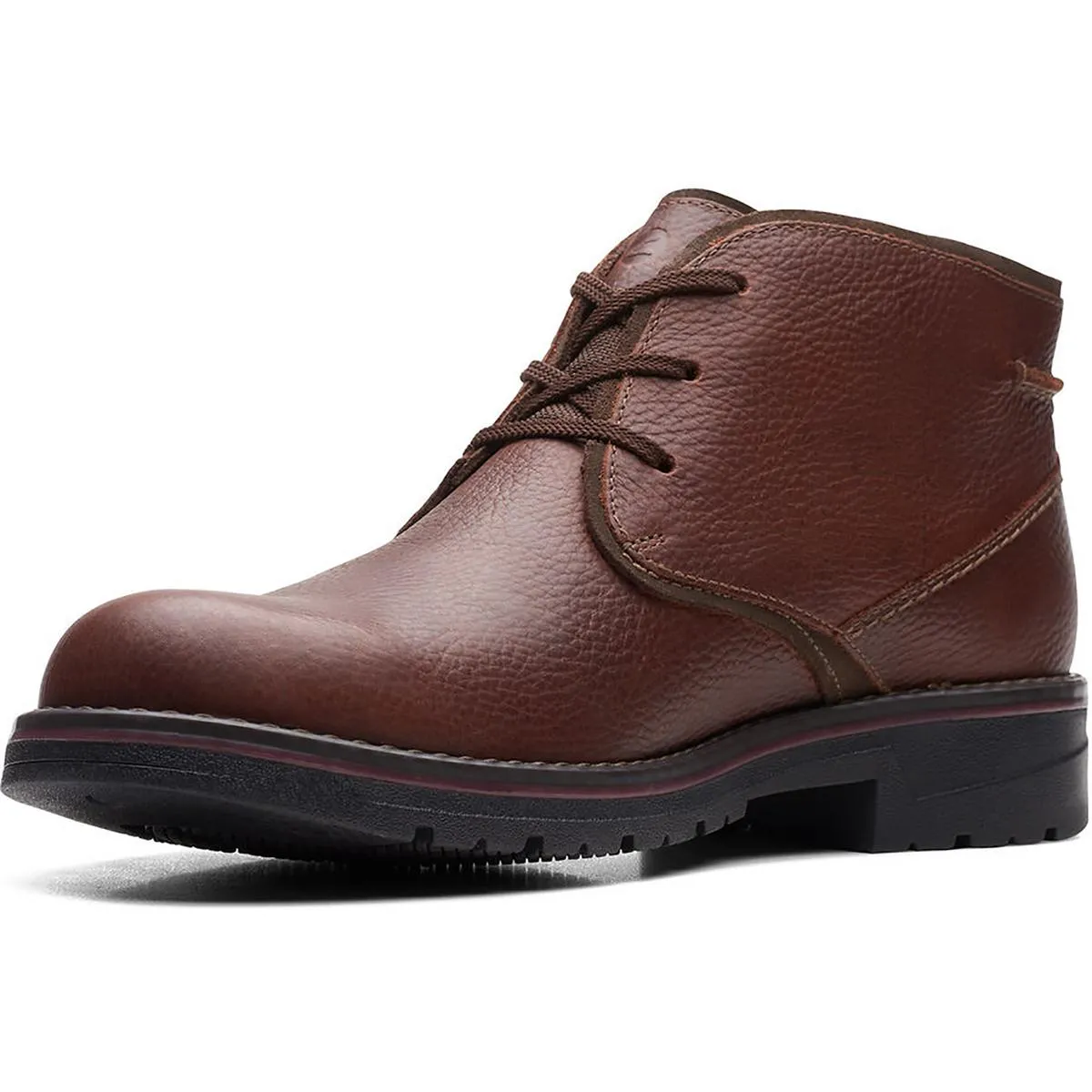 Clarks Mens Morris Peak Leather Outdoor Hiking Boots