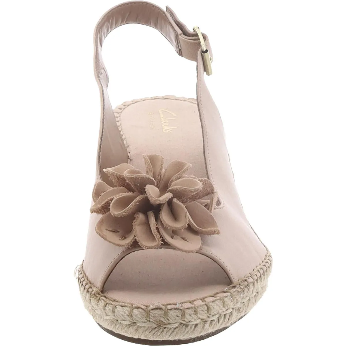 Clarks Womens Petrina Bianca Applique Espadrilles
