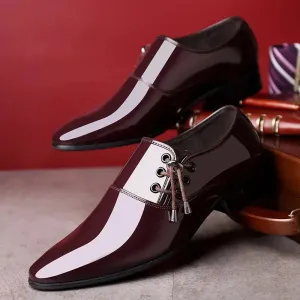 Classic Patent Leather Shoes for Men Business Men's Dress Shoes