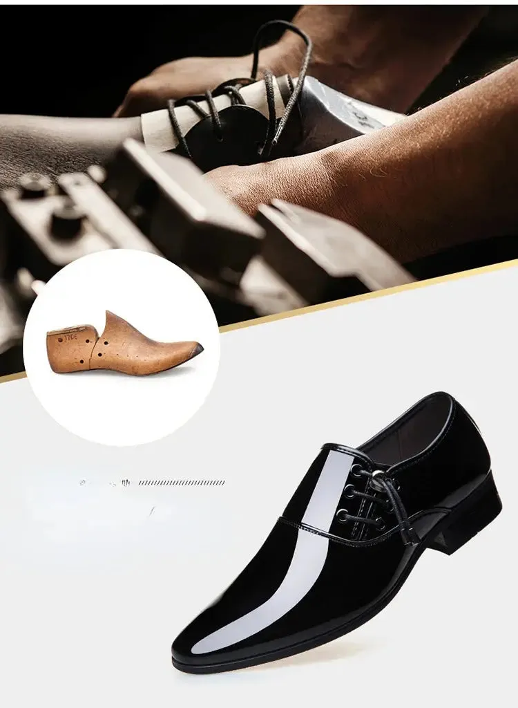 Classic Patent Leather Shoes for Men Business Men's Dress Shoes