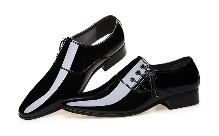 Classic Patent Leather Shoes for Men Business Men's Dress Shoes