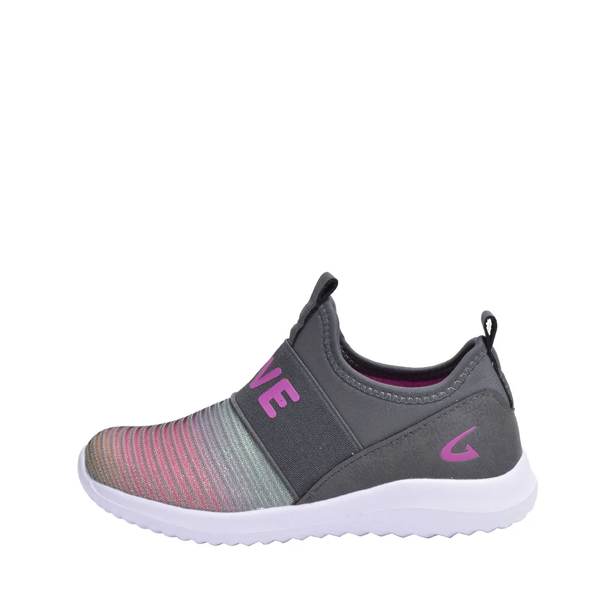 Cutee Girl Sneakers Slip-On Kids Shoes for Girls, Toddler and Big Kids, 10-4