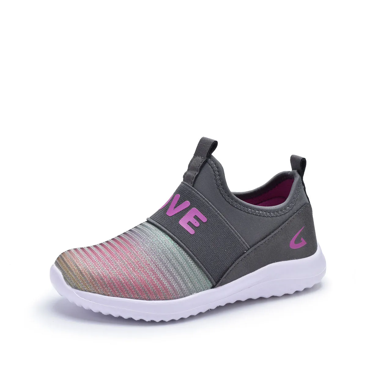 Cutee Girl Sneakers Slip-On Kids Shoes for Girls, Toddler and Big Kids, 10-4
