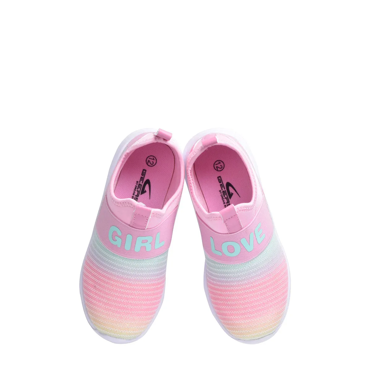 Cutee Girl Sneakers Slip-On Kids Shoes for Girls, Toddler and Big Kids, 10-4