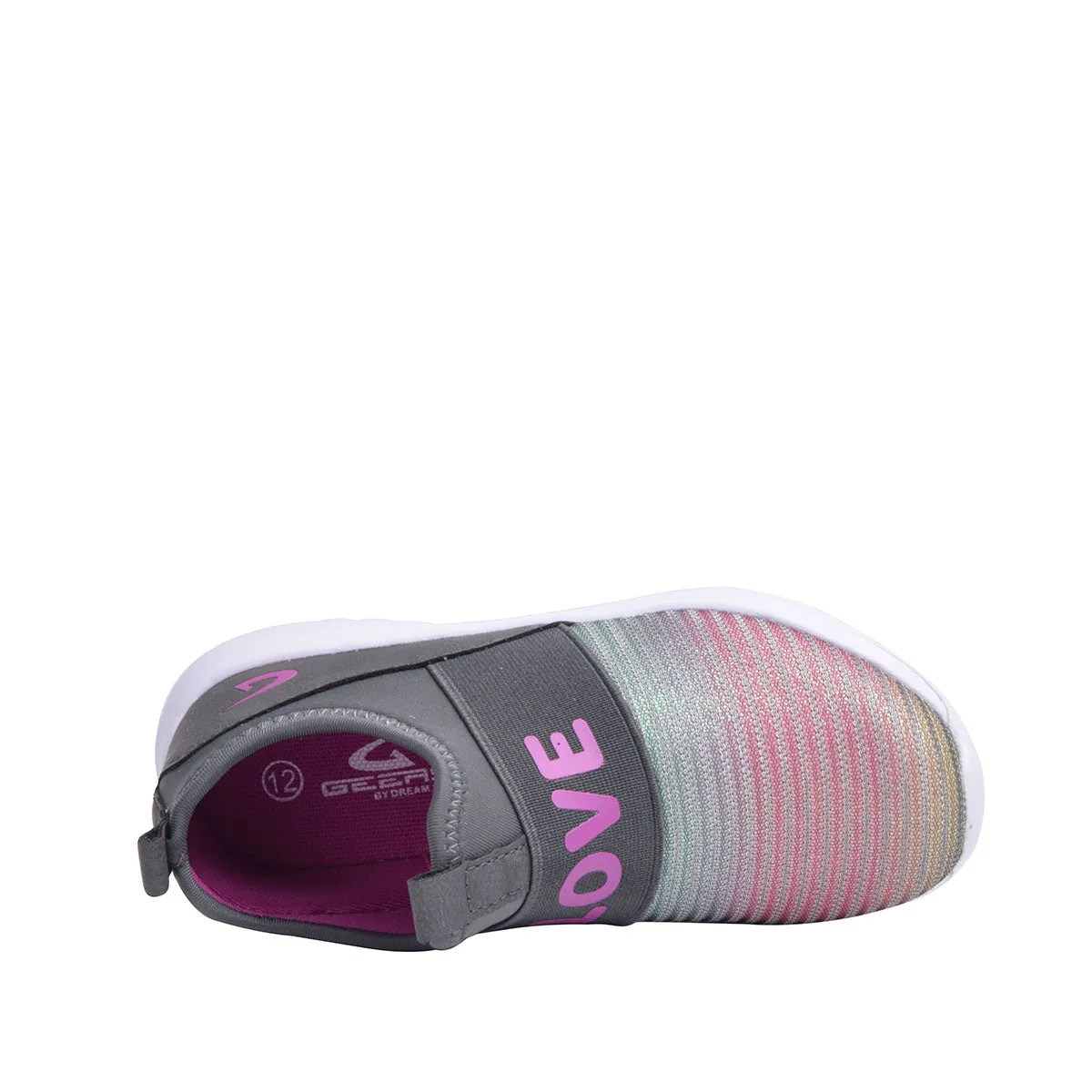 Cutee Girl Sneakers Slip-On Kids Shoes for Girls, Toddler and Big Kids, 10-4