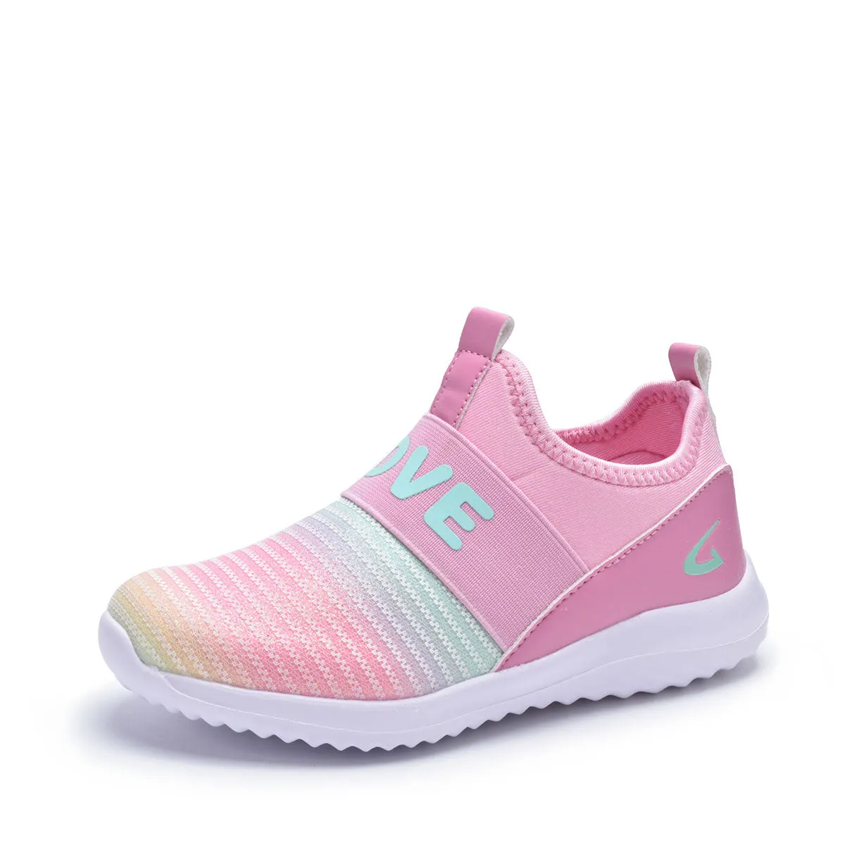 Cutee Girl Sneakers Slip-On Kids Shoes for Girls, Toddler and Big Kids, 10-4