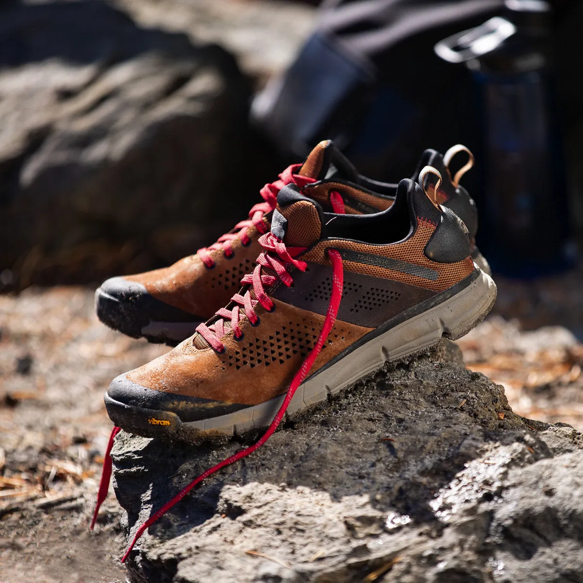 Danner Men's Trail 2650 Brown & Red Hiking Shoes 61272
