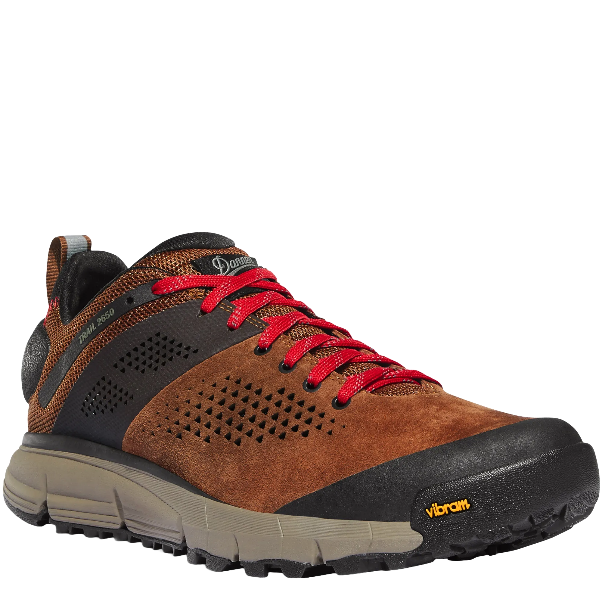 Danner Men's Trail 2650 Brown & Red Hiking Shoes 61272