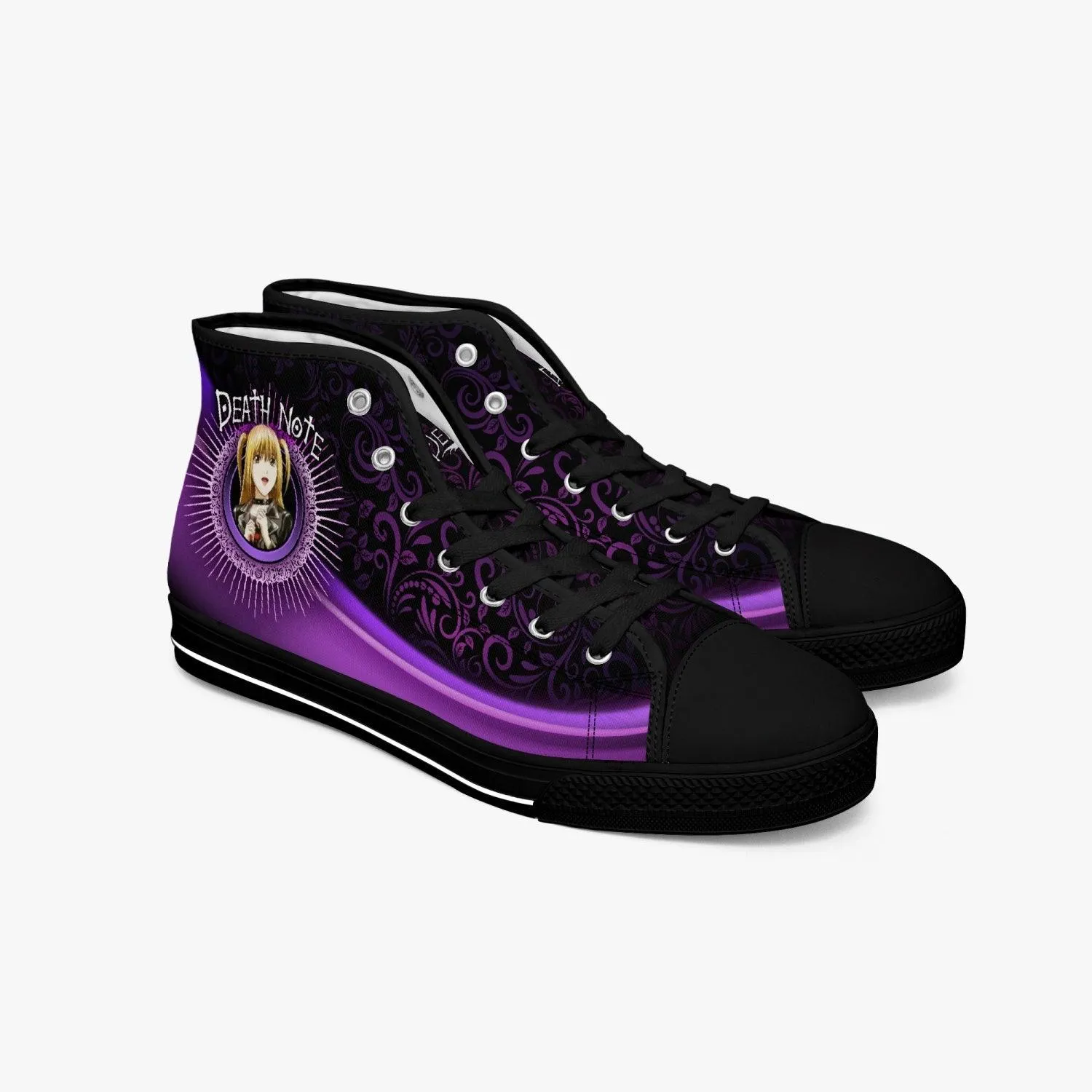 Death Note Misa Purple Black A-Star Mid Anime Shoes