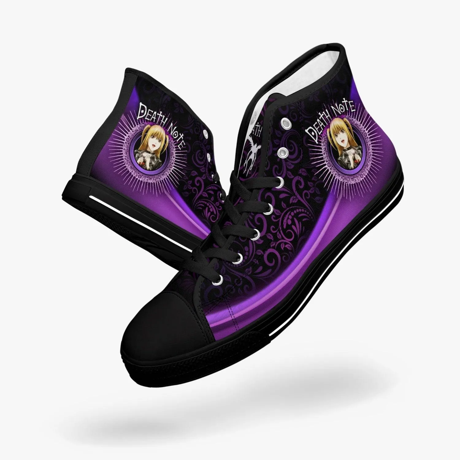 Death Note Misa Purple Black A-Star Mid Anime Shoes