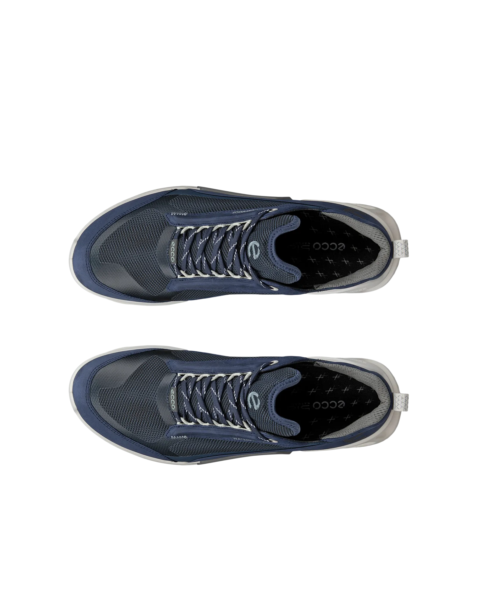 Ecco Men's Biom 2.1 X Waterproof Nubuck Outdoor Sneaker - Marine/Titanium