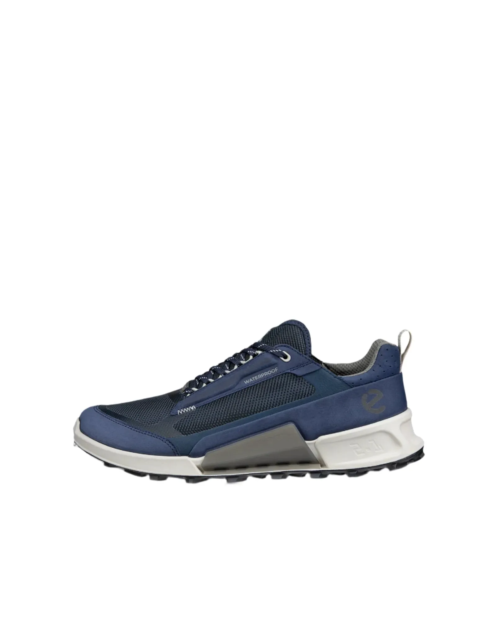 Ecco Men's Biom 2.1 X Waterproof Nubuck Outdoor Sneaker - Marine/Titanium