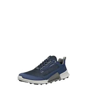 Ecco Men's Biom 2.1 X Waterproof Nubuck Outdoor Sneaker - Marine/Titanium