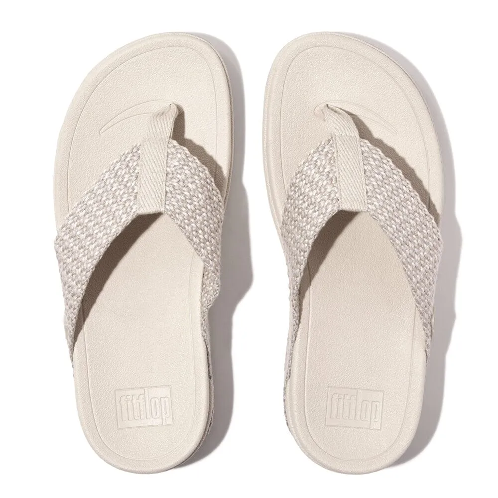 'FitFlop' Women's Surfa Webbing Toe-Post Sandal - Paris Beige