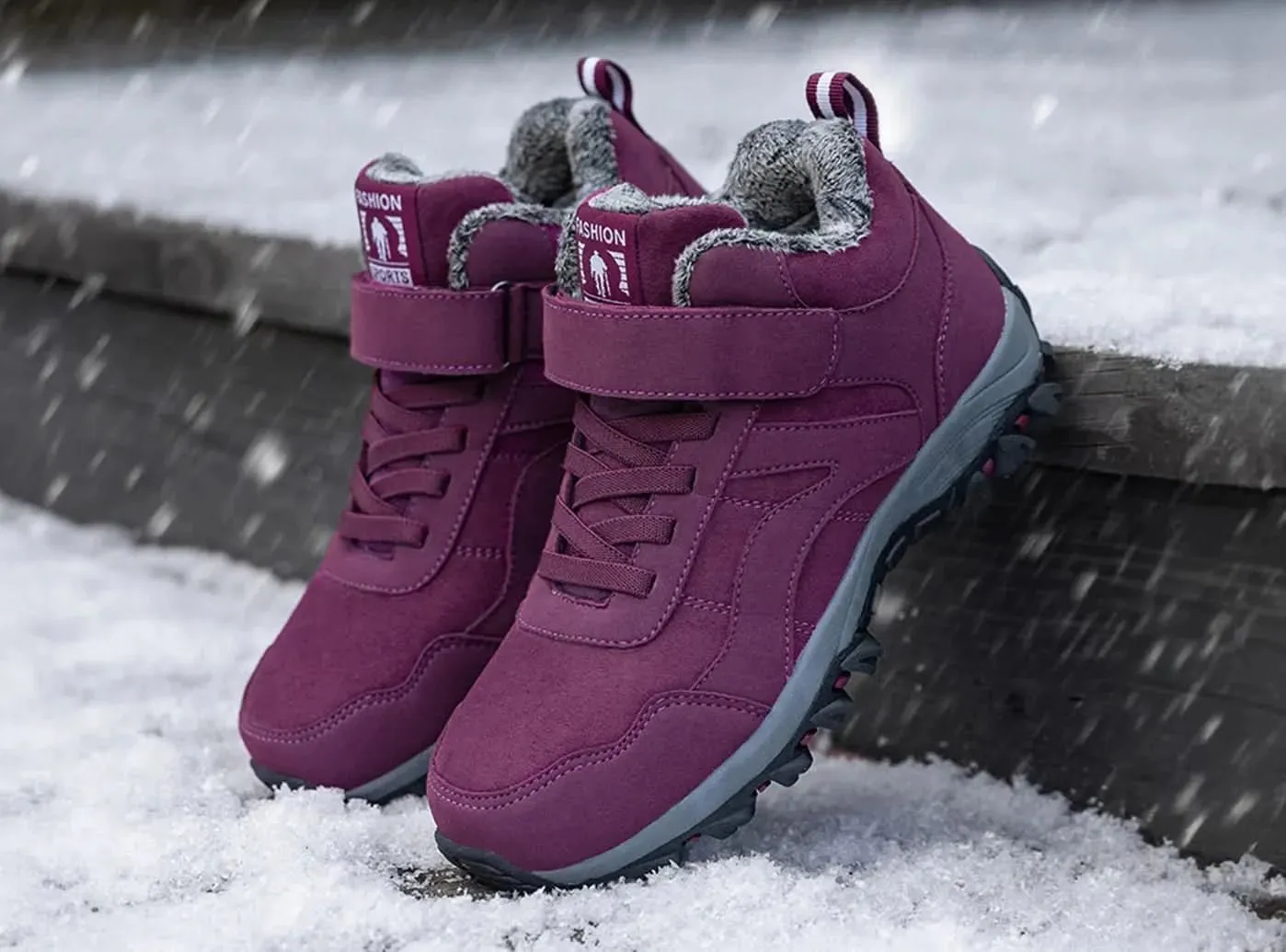 FitVille Women's Classic Suede Snow Boots