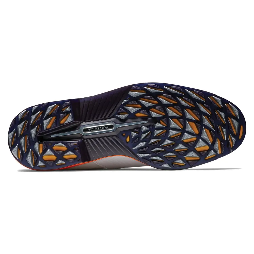 FootJoy Premiere Series Sunset Flint Spikeless Shoes - White/White/Orange