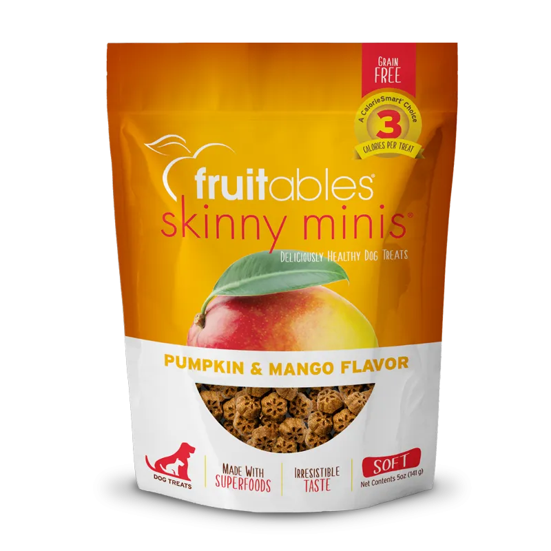 Fruitables Skinny Minis Pumpkin & Mango 5-oz, Dog Treat