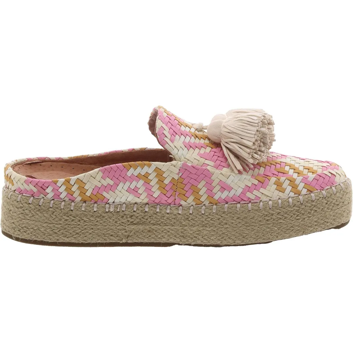 Gentle Souls by Kenneth Cole Womens Rory Leather Slip-On Espadrilles