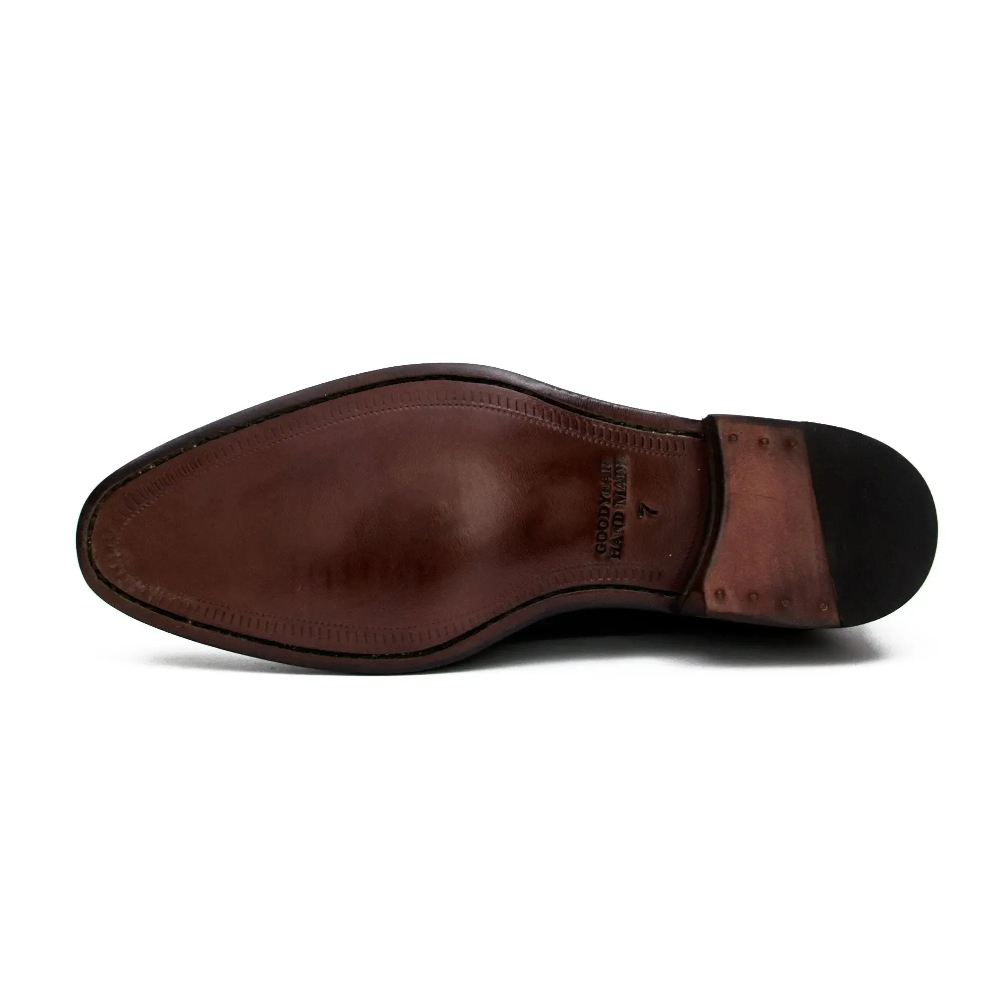 Goodyear Premium Double Monk Strap Shoes Black
