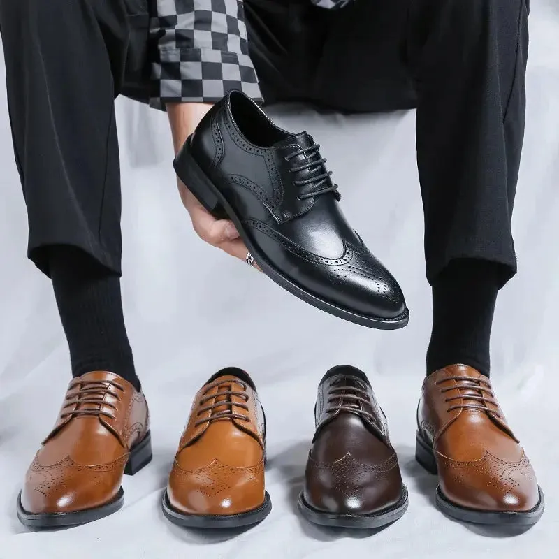 Handcrafted Mens Oxford Shoes Business Formal Classic Shoes