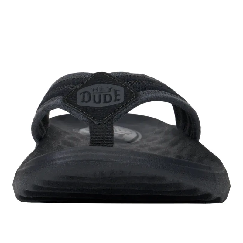 'Hey Dude' Men's Myers Flip Sport - Black / Black