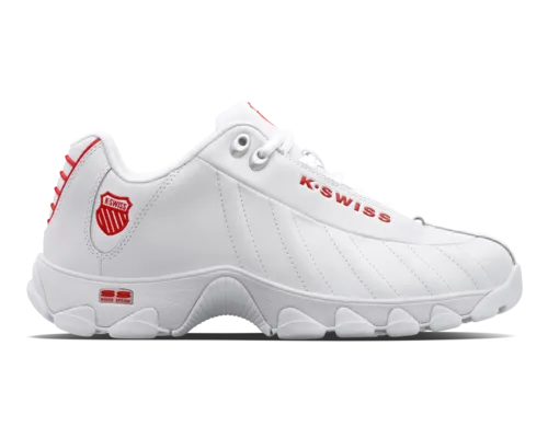 K-Swiss Kids St329 White Mars Red-Xw Shoes