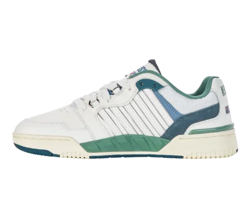 K-Swiss Men's Si-18 Rival Brilliant White Ashleigh Blue Beryl Green Shoes