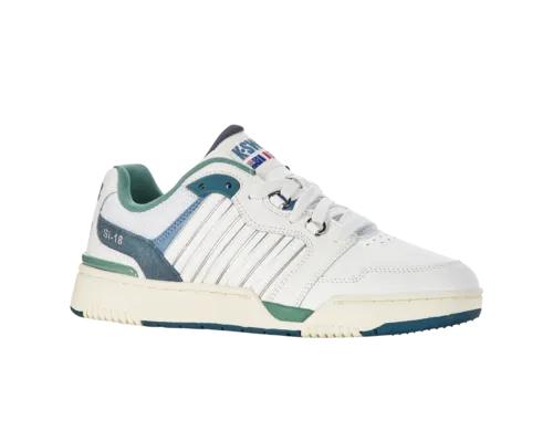 K-Swiss Men's Si-18 Rival Brilliant White Ashleigh Blue Beryl Green Shoes