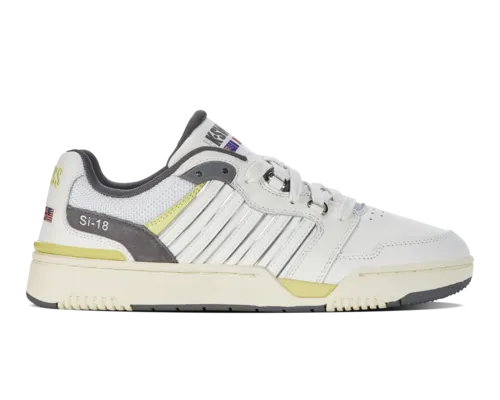 K-Swiss Men's Si-18 Rival Brilliant White Charcoal Lemon Meringue Shoes